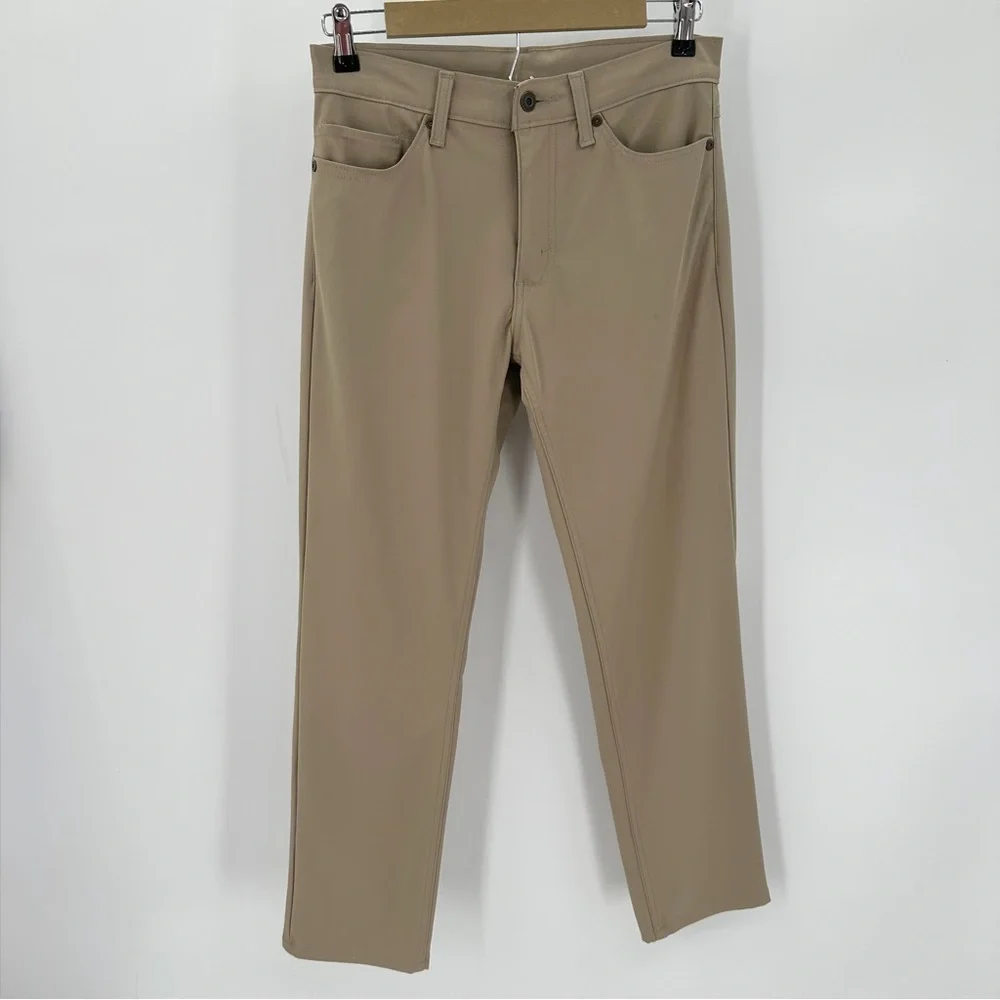 Levi's 511 Slim Tech Pants Mens 29x30 Tan Stretch Quick Dry Stretch UPF 50+ Work